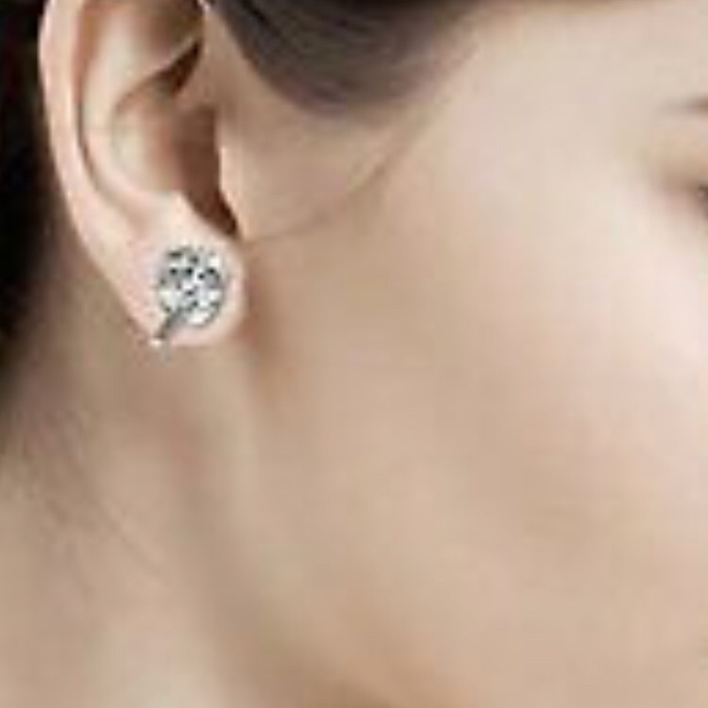 Women Stainless Steel Cubic Zirconia Clip On Ear